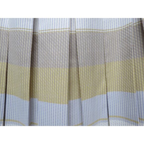 Vtg Edinburgh Woollen Mill Pleated Skirt Striped Sz 14 w/Tag Great Britain Wool - Picture 4 of 10